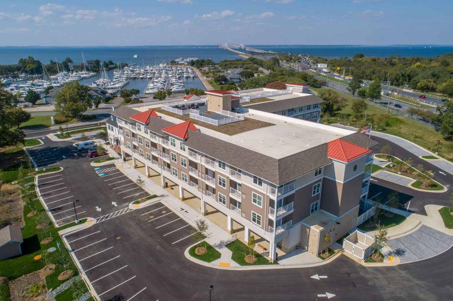 Bay Manor aerial view